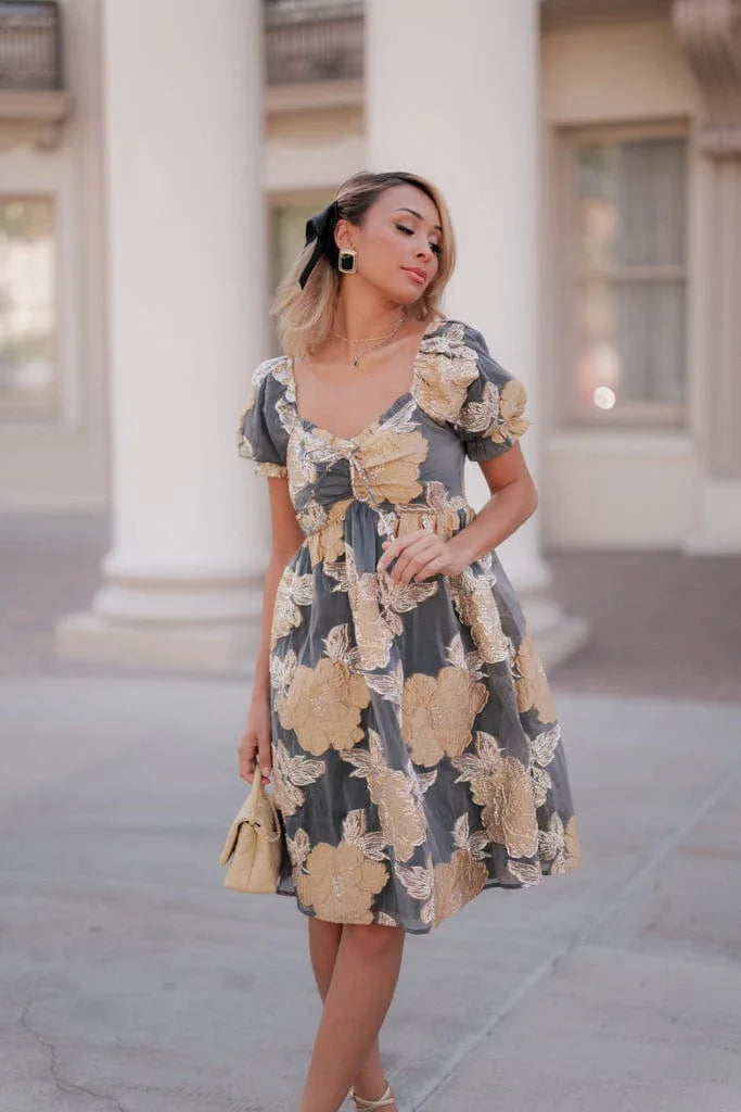 Beaumont Dress in Gold