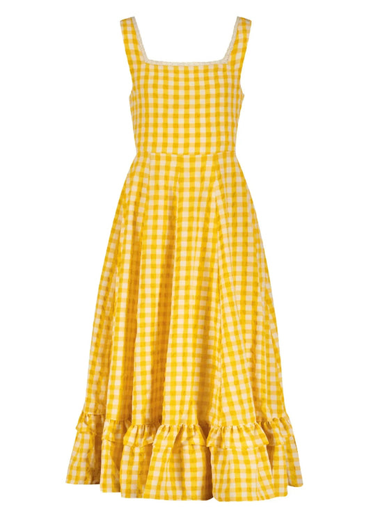Daze Dress Yellow Gingham