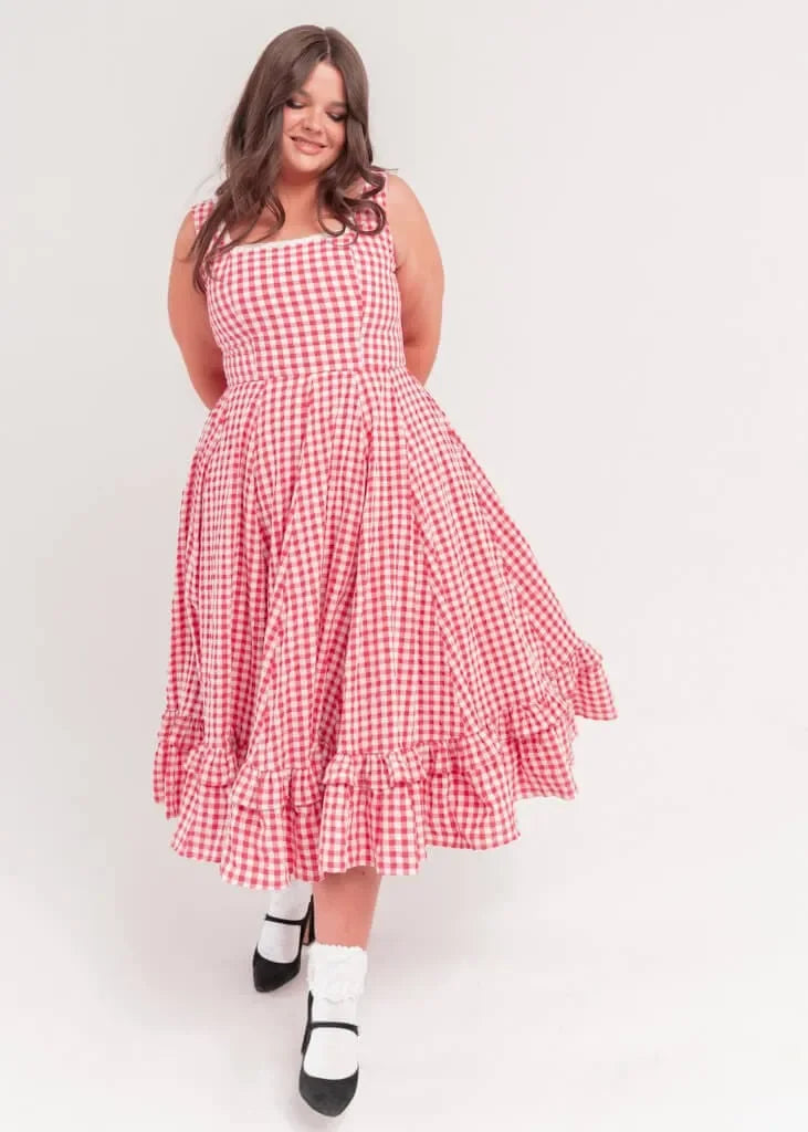 Daze Dress Red Gingham