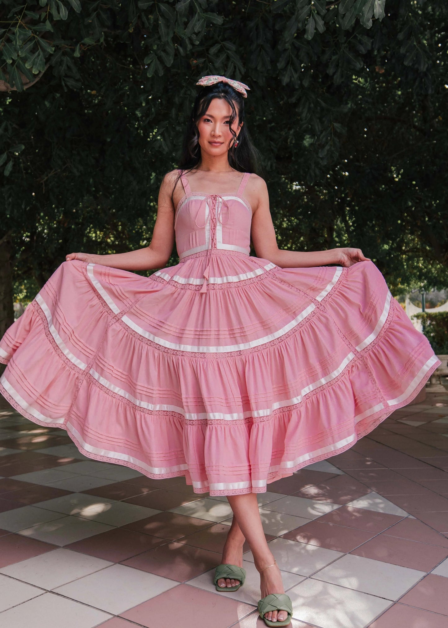 Delores Dress in Pink