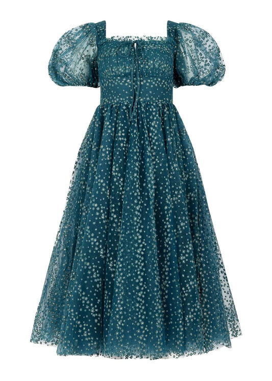 Everbloom Dress in Teal