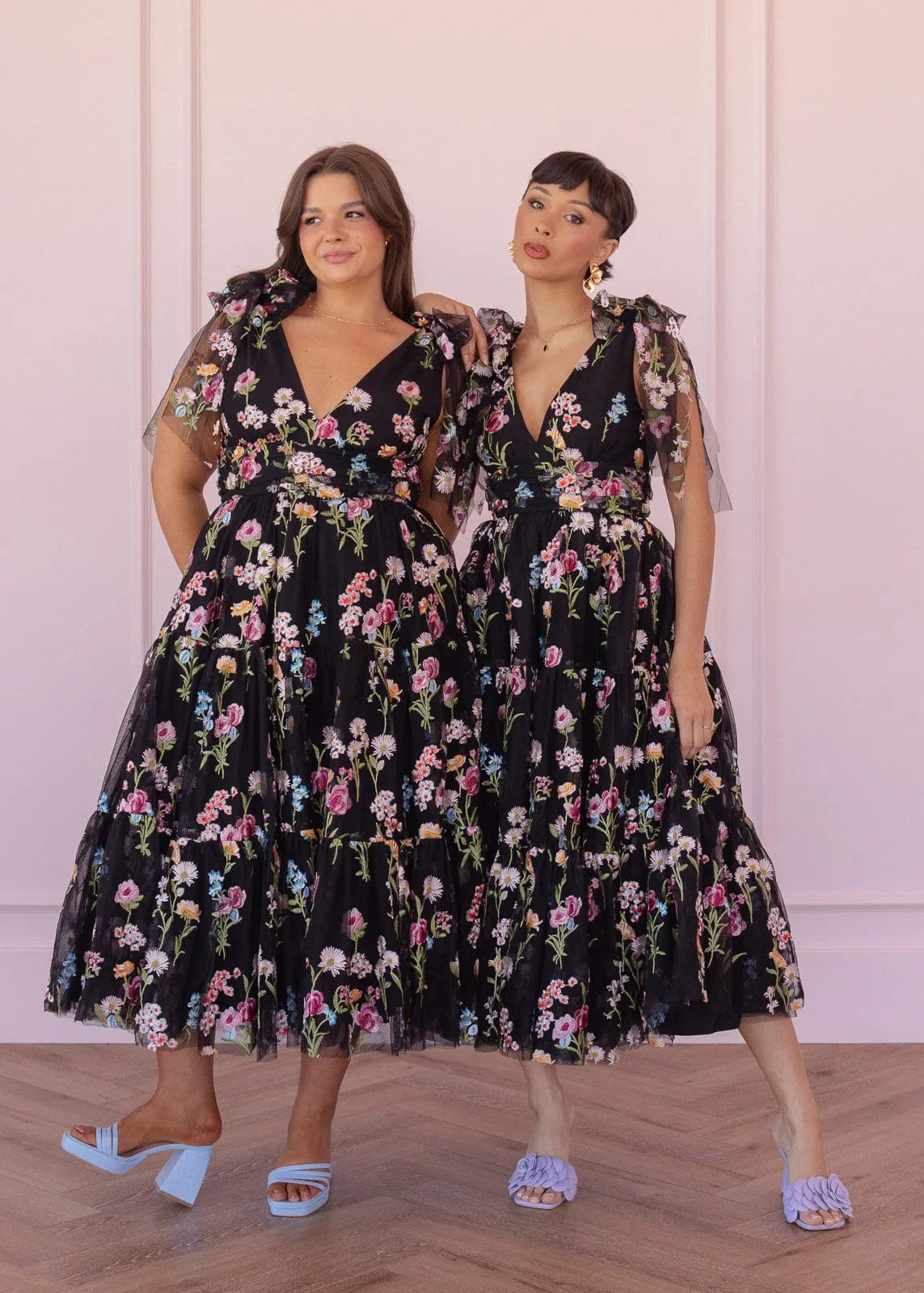 Margaret Midi Dress Black