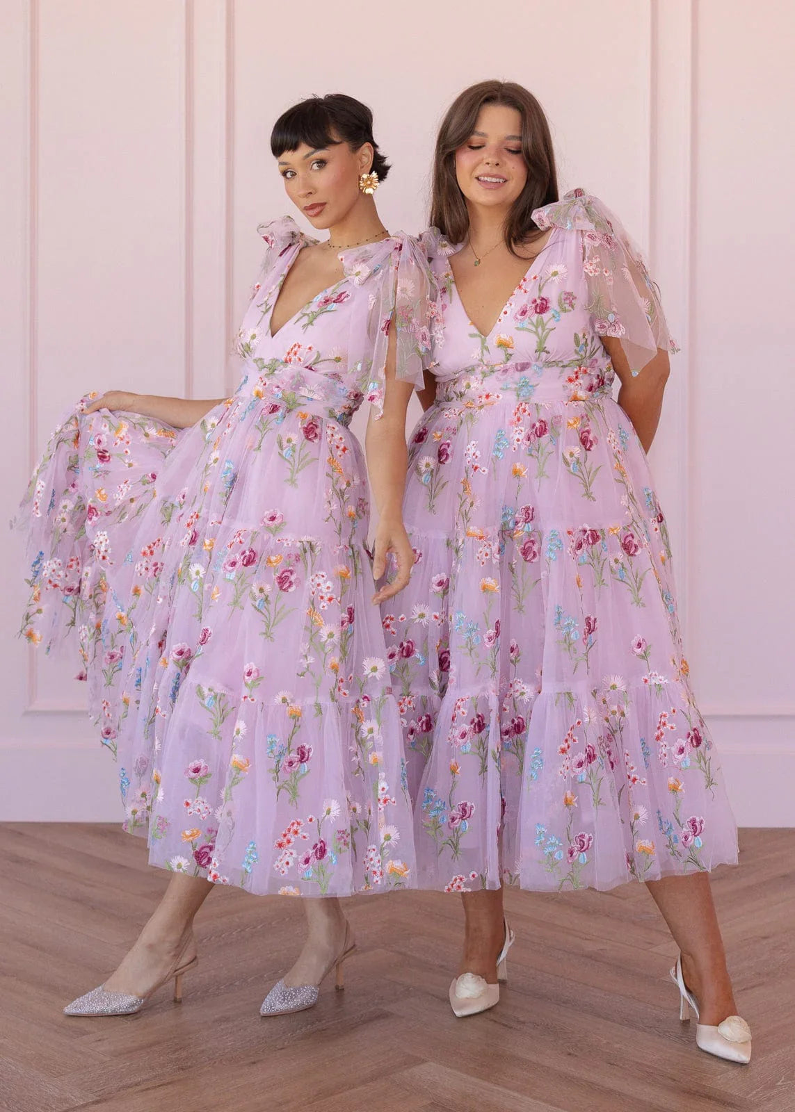 Margaret Midi Dress Pink