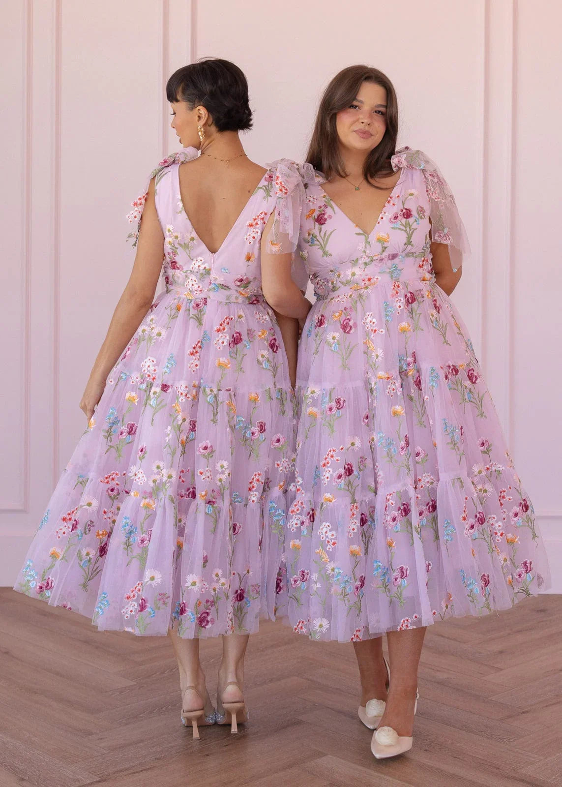 Margaret Midi Dress Pink