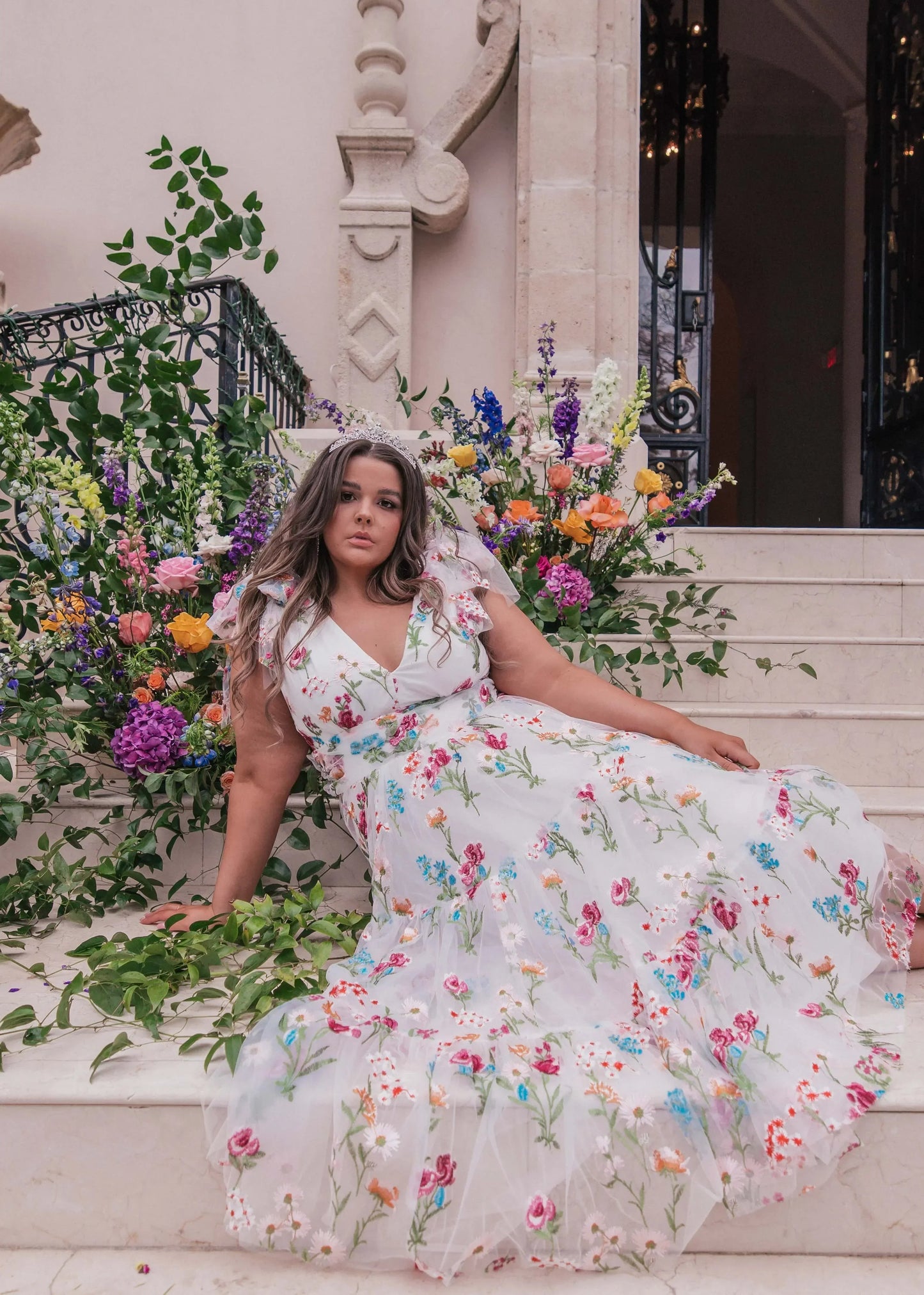 Margaret Midi Dress White