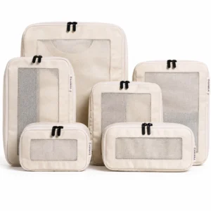 Kavirra | 6-Piece Cream Packing Cube Set
